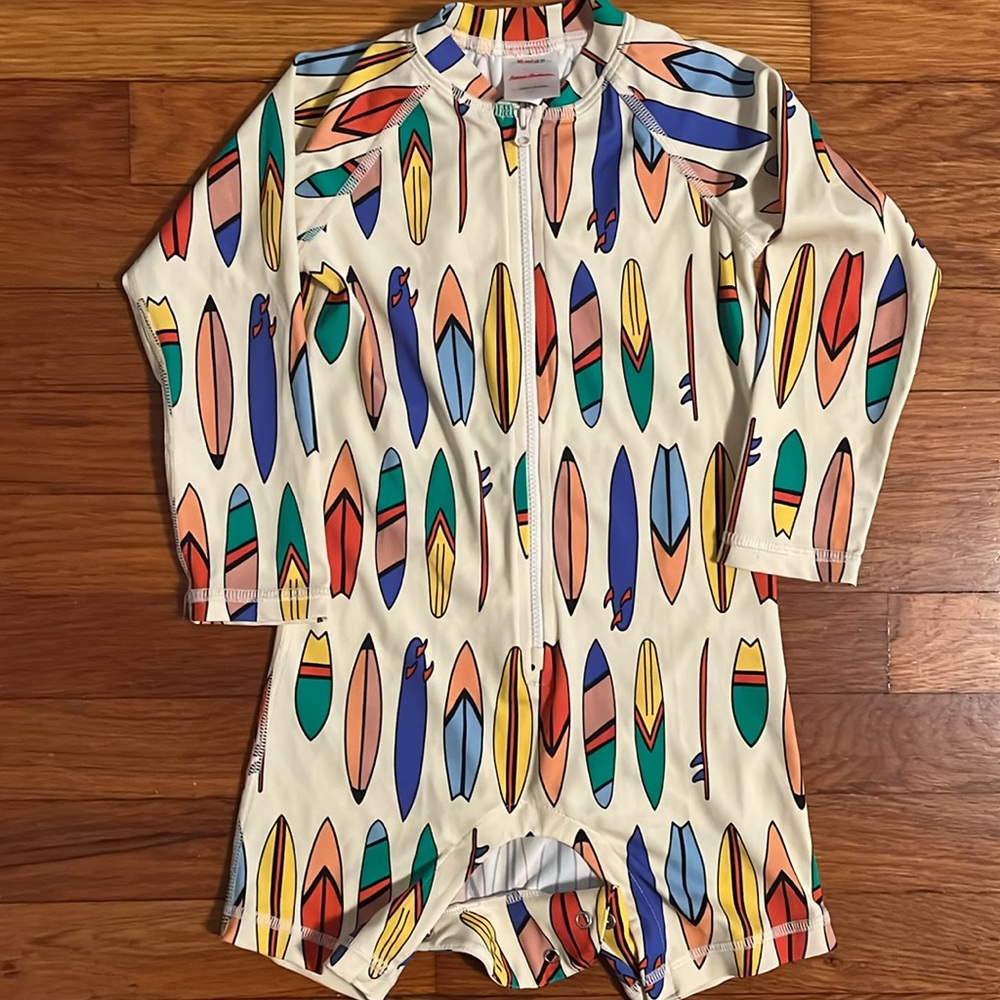 Hanna Andersson one piece rashguard swimsuit 3T